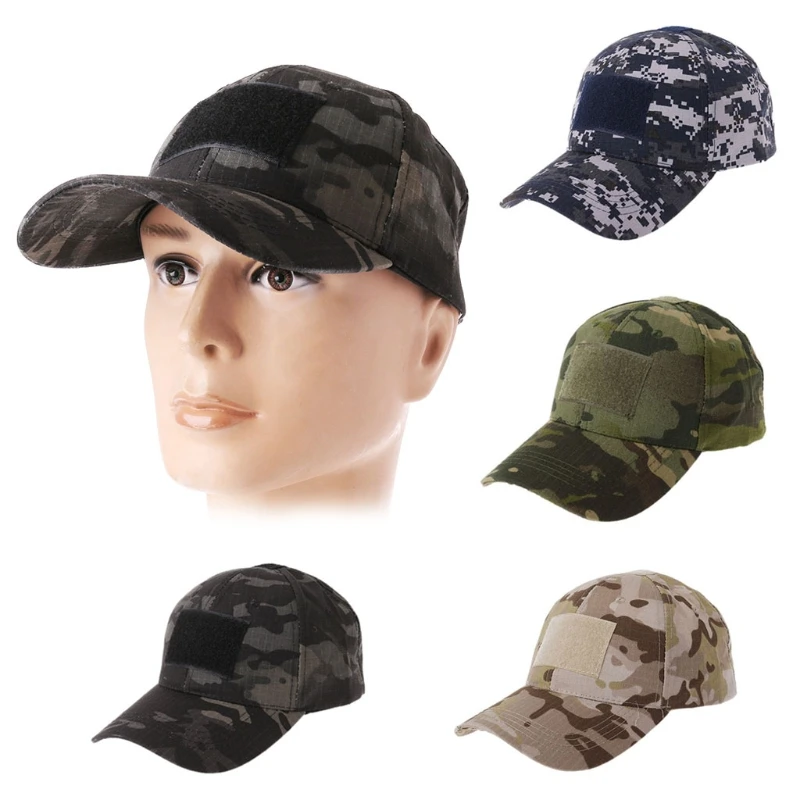 

Military Tactical Camo Cap Army Baseball Hat Patch Digital Desert SWAT CP Caps