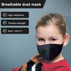 Детская маска для рта пылезащитный респиратор 3D маска для лица с дыхательным клапаном