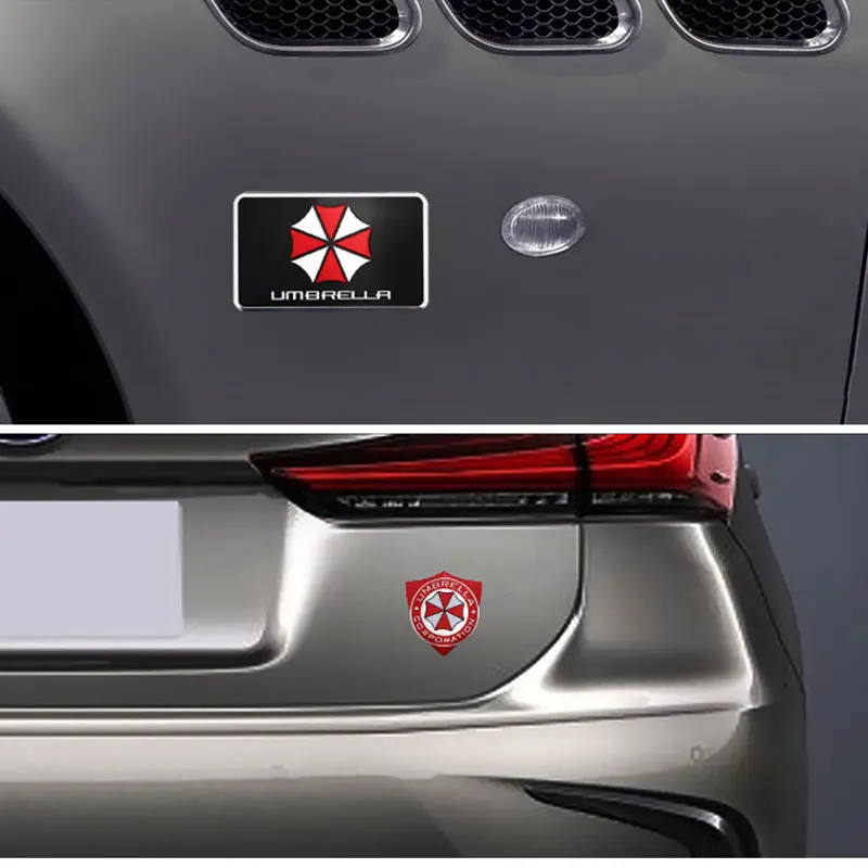 

Metal car stickers Decorative3D Resident Evils Umbrella Punisher logo Stickers Car Decal for Fridge Motor van