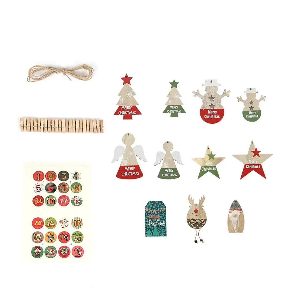 

Advent Calendar 2021 Christmas Countdown Calendar Gift With 24 PCS Different Christmas Ornaments Grace Room Decor For Kids
