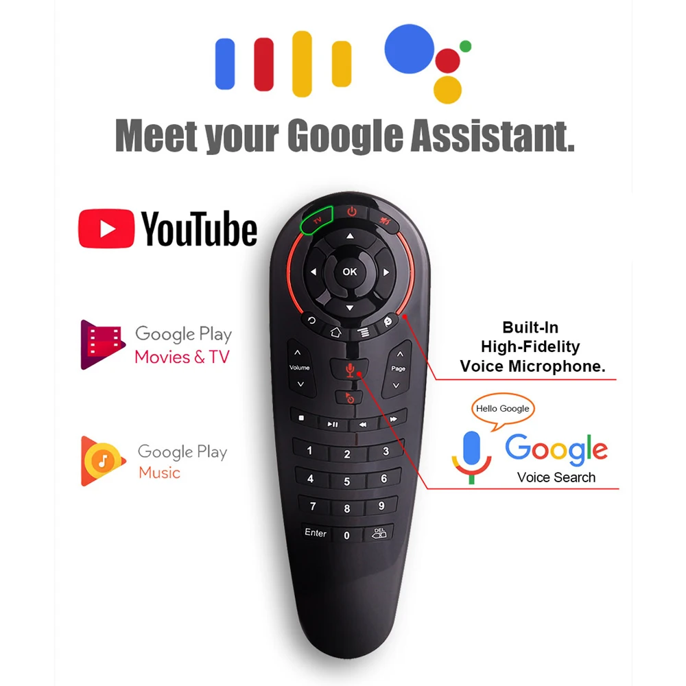 G30S Voice 2 4G Air Mouse пульт дистанционного управления 33 клавиши ИК обучения Gyro