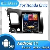 kirinavi vertical screen tesla style android 11 car radio for honda civic car multimedia player auto gps navigation 4g 2004 2009