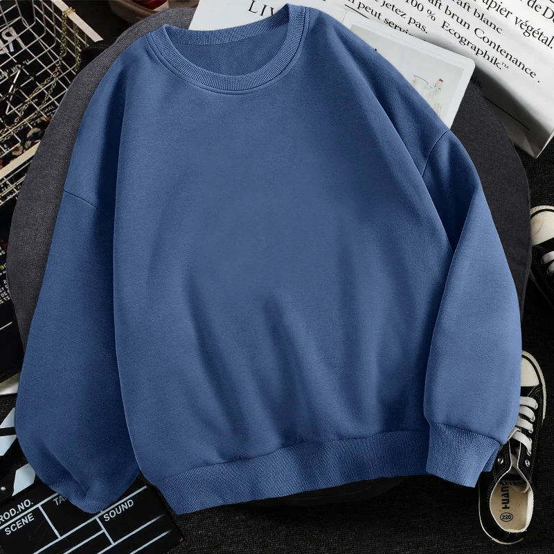 Женская толстовка с длинным рукавом и круглым вырезом