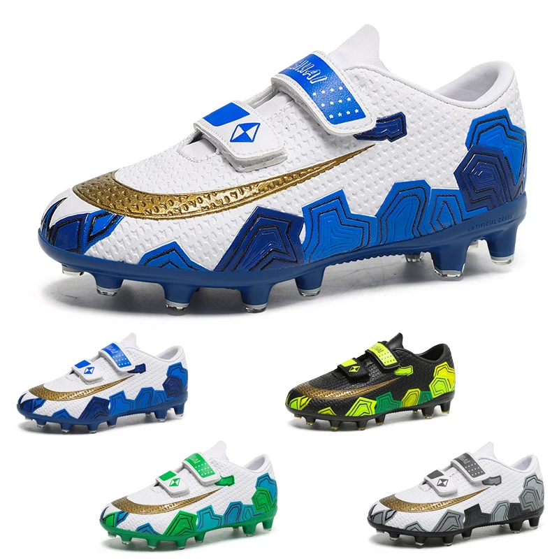 

New Men's Breathable Children's Football Non-slip Long Nail Broken Nail Sports Shoes Soft and Comfortable Futsal Football Shoes