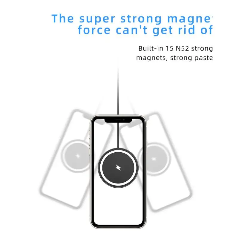 fast charging magnet car phone stand 15w magnetic car wireless charger for iphone 12 pro mini for case phone holder 360 degree free global shipping