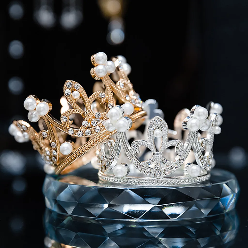 2019 Children Crown Tiara Queen King Diadem Prom Headdress Boys and Girls Tiaras Crowns for Birthday Cake hair jewelry | Дом и сад