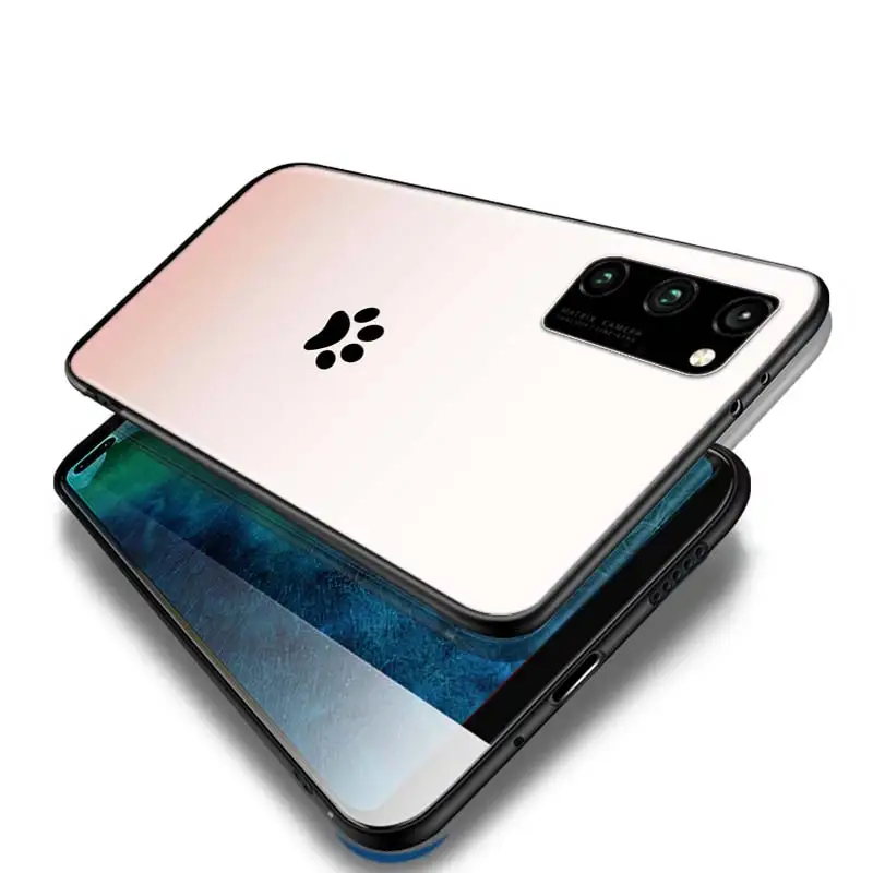 

Cute Dog Paw for Honor 30i 20 10 9A 9C 9S 9N 9X 9 8A 8C 8S 8X MAX 8 7A 7C 7S 7 Pro Lite Soft Black Phone Case