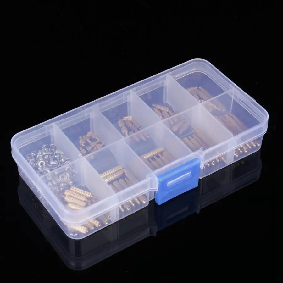 Мужской женский M2 270 шт латунь противостояние прокладка доска винты гайка