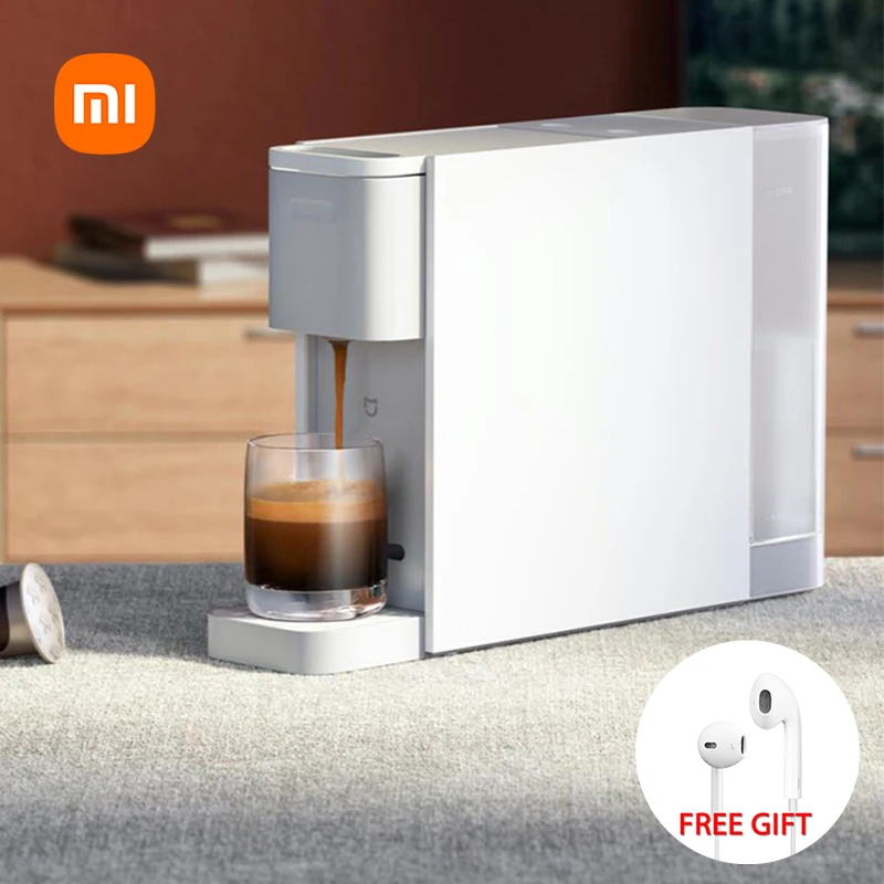 

Кофемашина Xiaomi Mijia для эспрессо, автоматическая кофеварка для нескольких капсул, электромагнитный насос с защитой от отключения питания, 2022