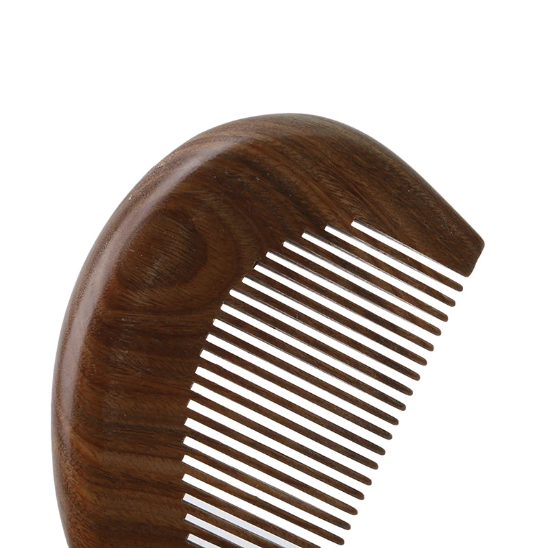 Hot Sale Vintage Style Pocket Wooden Comb Natural Brown Sandalwood Super Narrow Tooth Wood Combs Non-Static Lice Beard 1PC | Красота и