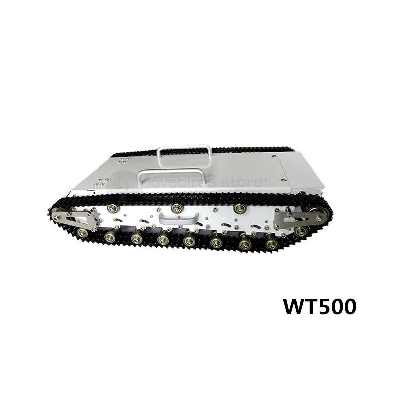 WT500/WT500S 2WD из нержавеющей стали гусеничный Танк робот шасси Мобильный смарт автомобиль 30-45 кг нагрузки