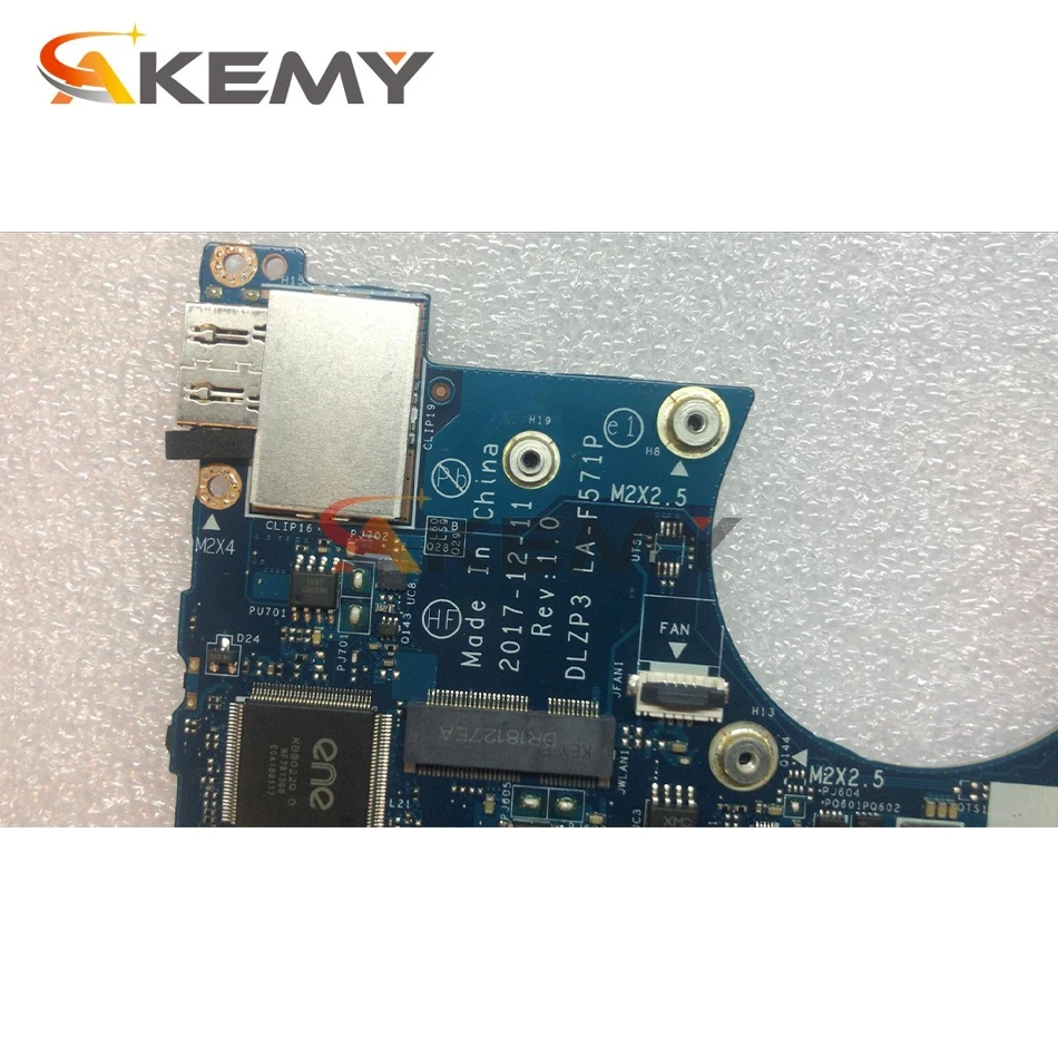 

Akemy DLZP3 LA-F571P For Lenovo YOGA 730-13IKB Notebook Motherboard CPU I5 8250U 8G RAM 100% Test Work