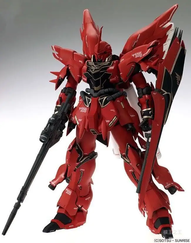 GaoGao аниме мобильный костюм Sinanju Gundam MSN 06S MG 1/100 Модель робот головоломка собранные