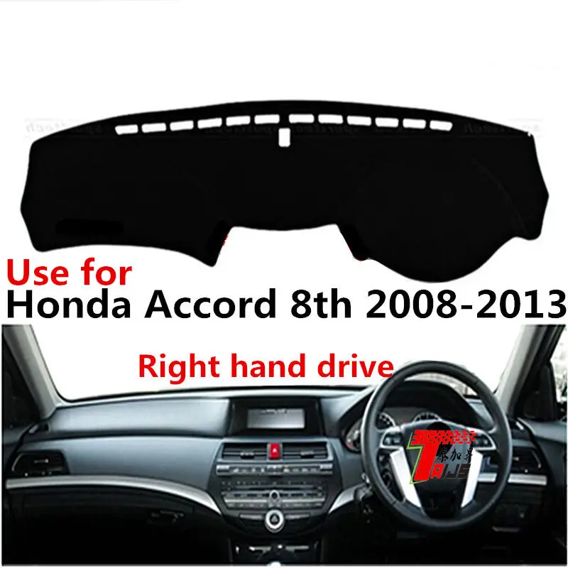 

Чехол Taijs для приборной панели автомобиля с правым рулем для HONDA Accord 8th 2008-2013, защита от трещин, экологическая, простая, Повседневная