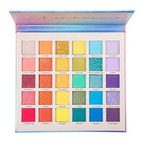 handaiyan 30 colors eyeshadow pallete shimmer matellic neon makeup palette glitter matte shades nude blendable pigment powder