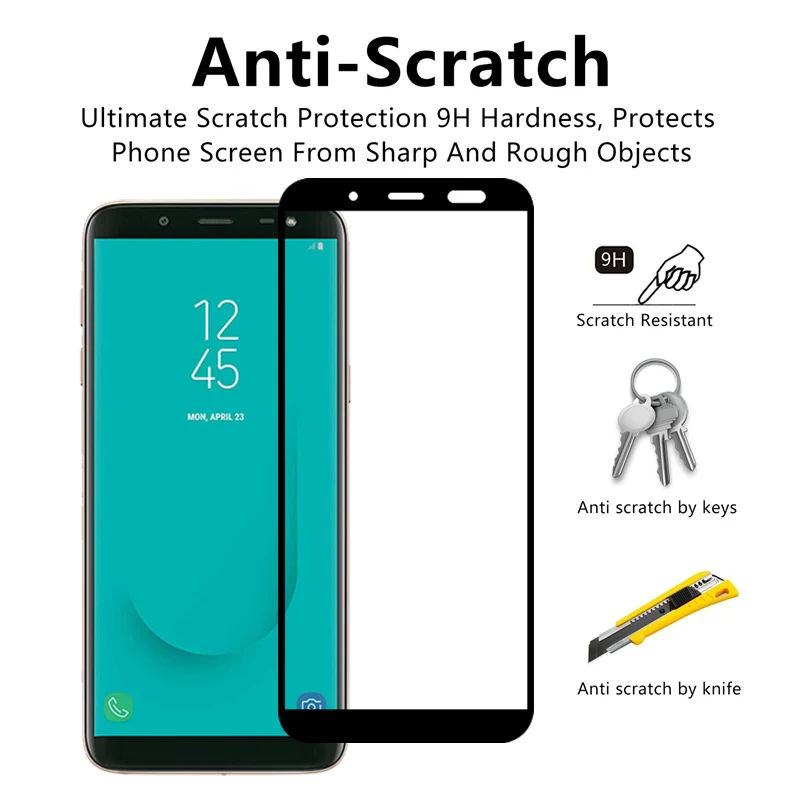 2 шт./лот Защита экрана для Samsung Galaxy J6 2018 закаленное стекло на Sansung SamsungJ6 J 6 J600 Sumsung