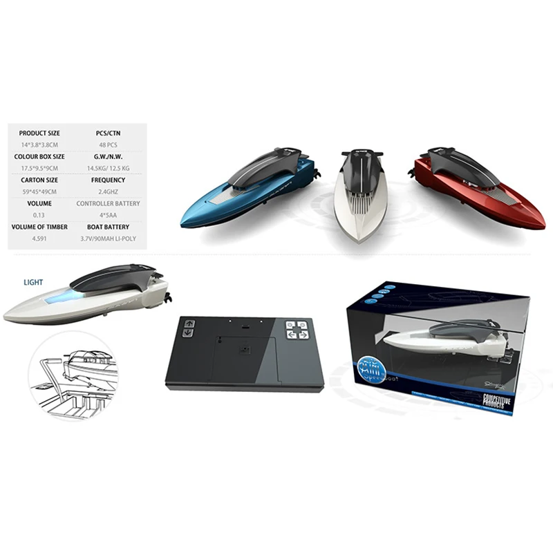 высокая скорость rc лодка 15кмч 2