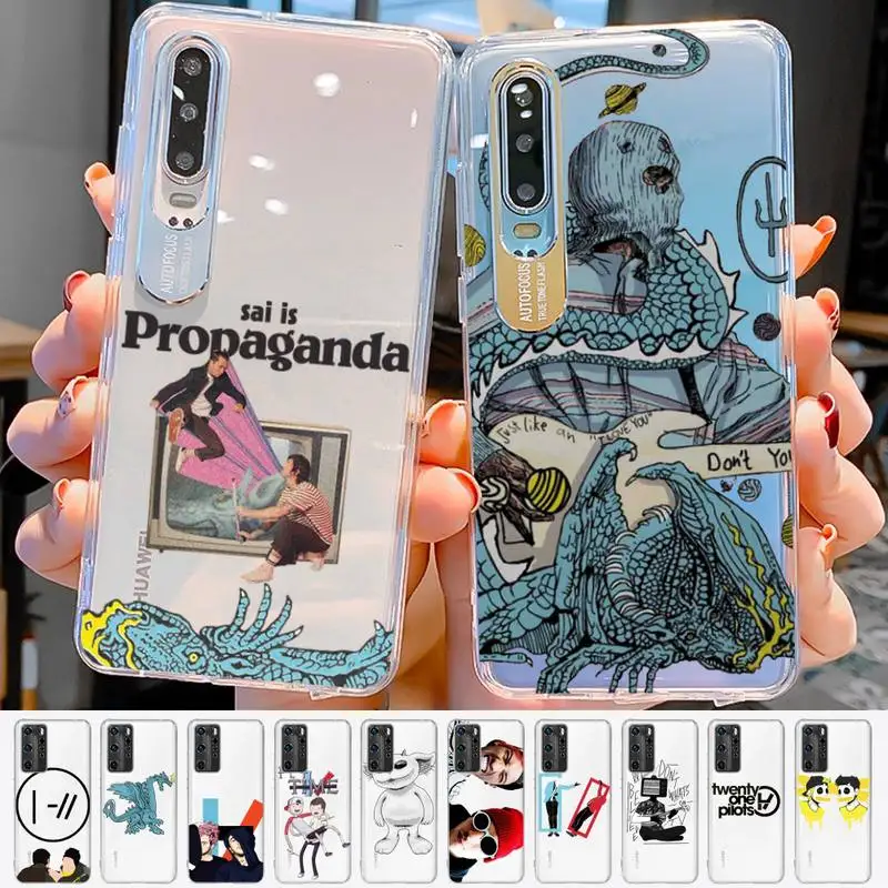 

Twenty One 21 Pilots Scaled icy Phone Case For Huawei P 20 30 40 pro lite Psmart2019 Honor 8 10 20 Y5 6 2019 Nova3E