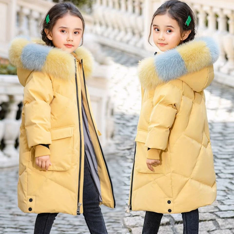 Купи Cold Russian Winter Girl Coats 2020 Children Jackets Girls Windproof Hooded Coat Jacket For Girl Teenager Parkas Clothes Outwear за 1,302 рублей в магазине AliExpress