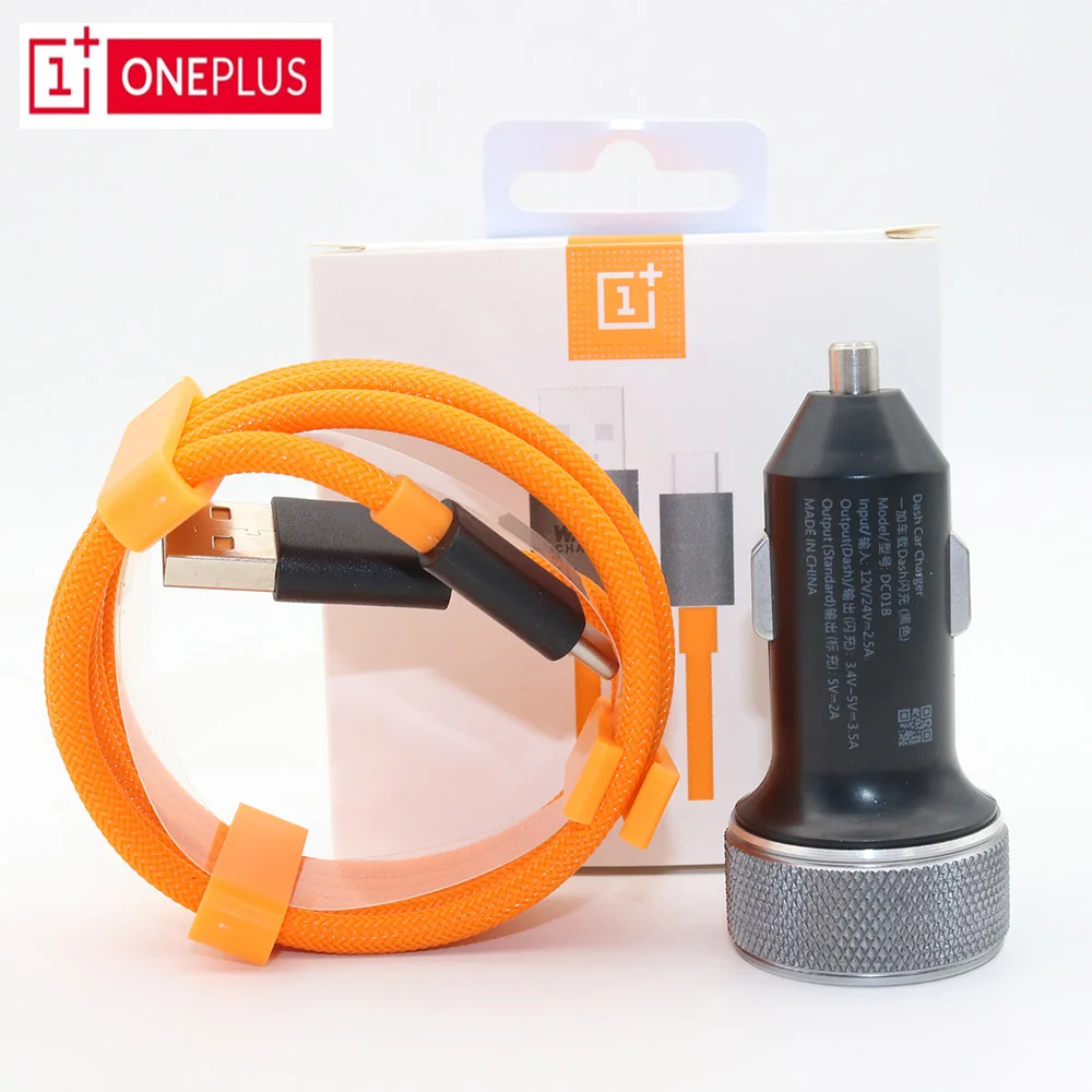Оригинальный OnePlus Dash Charge металлический автомобиль Зарядное устройство для