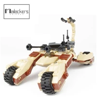 mailackers military king scorpion assault vehicle building blocks desert raid earth border weapons model bricks toys for boys