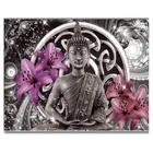 Картина-мозаика с изображением лилии, Будды, дзен, для рукоделия, вышивка крестиком, алмазная вышивка, картина-мозаика 5D, стразы