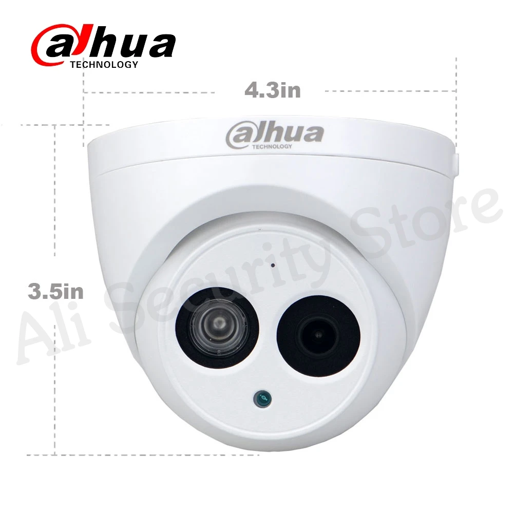 Сетевой видеорегистратор Dahua IP Камера IPC-HDW4433C-A 4MP POE H265 Встроенный микрофон IP67 CCTV