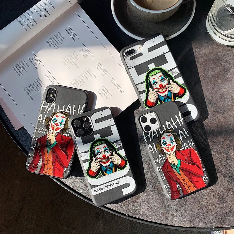Забавные Джокер чехол для телефона с мультяшным рисунком iphone 12 11 Pro X XR XS Max 6s 7 8