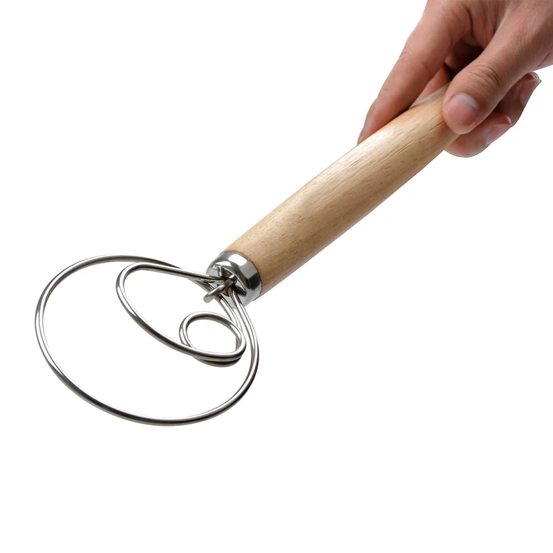

Professional-Grade Danish Dough Whisk Blender 2-Pack Baking Tools