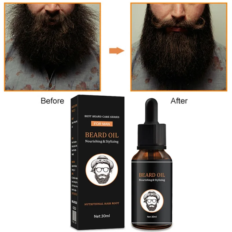 

30ml Men Beard Moisturizing Face Beard Growth Oil Soften Hair Growth Nourishing Anti Hair Loss