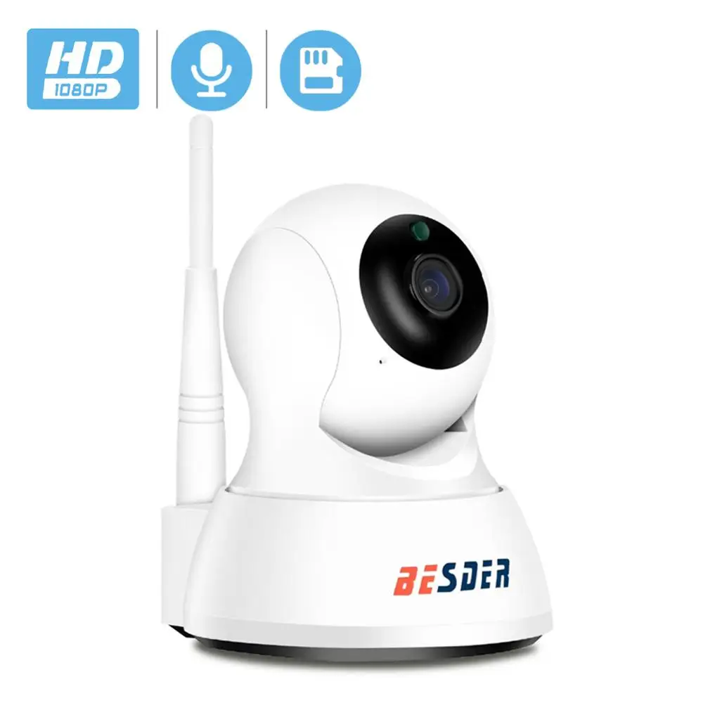 Besder домашняя интеллектуальная ip-камера безопасности Wi-Fi 1080P P2P двухстороннее аудио видеоняня оповещение о движении Мини Pan Tilt CCTV видео IP камера