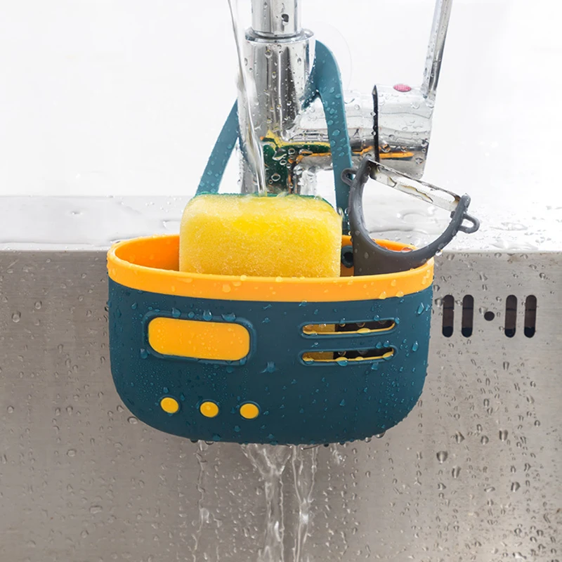 

Сумочка для Кухонных Отходов, стеллаж для хранения губки, тип седла, утолщенная двухцелевая подвесная сумка для уборки дома, модная раковин...