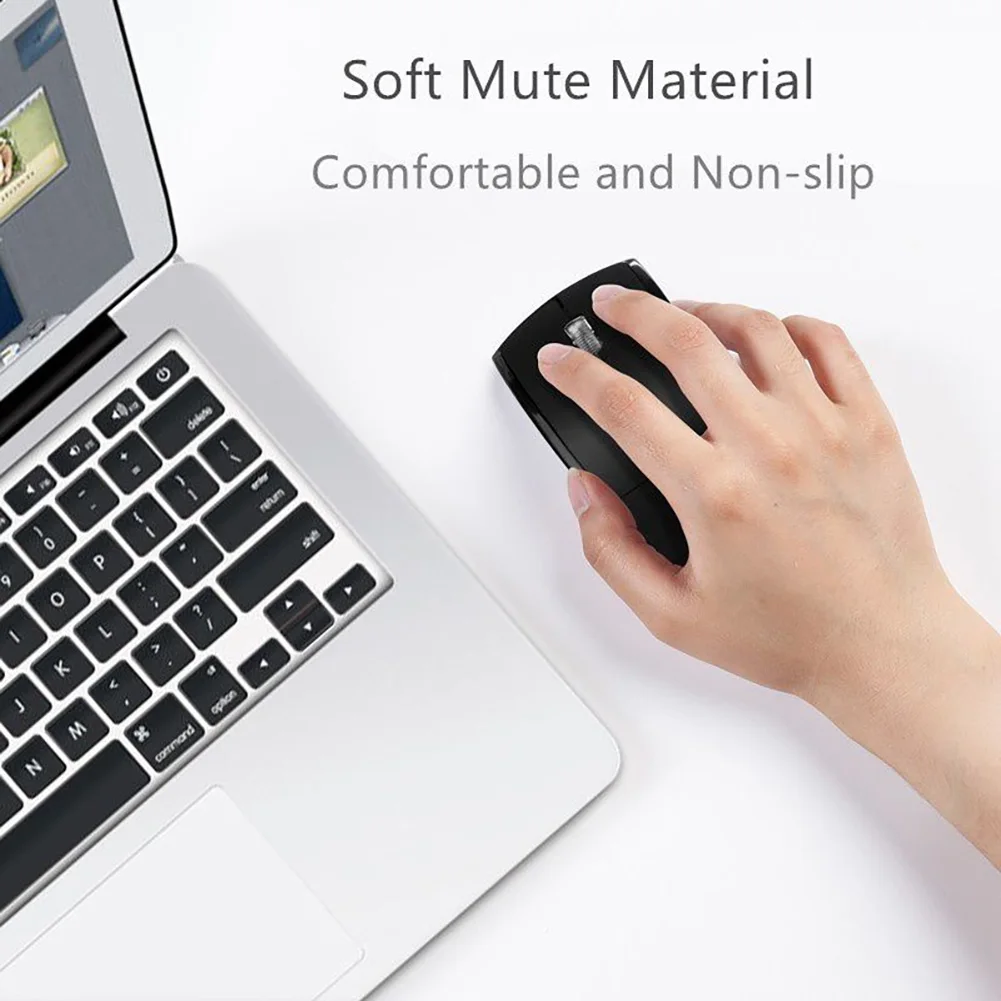 NEW 2.4G Foldable Wireless Mouse Computer Mute USB Receiver For Windows 2000/XP/Vista/Linux/Win 7/MAC | Компьютеры и офис