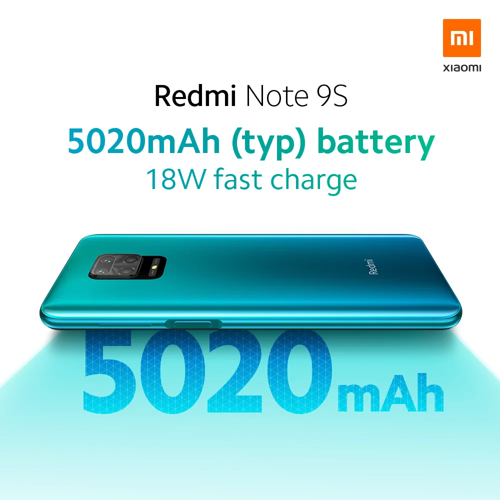 Глобальная версия смартфона Xiaomi Redmi Note 9 S 64 Гб 128 ГБ Qualcomm Snapdragon 720G 6 67 ɿHD DotDisplay 5020