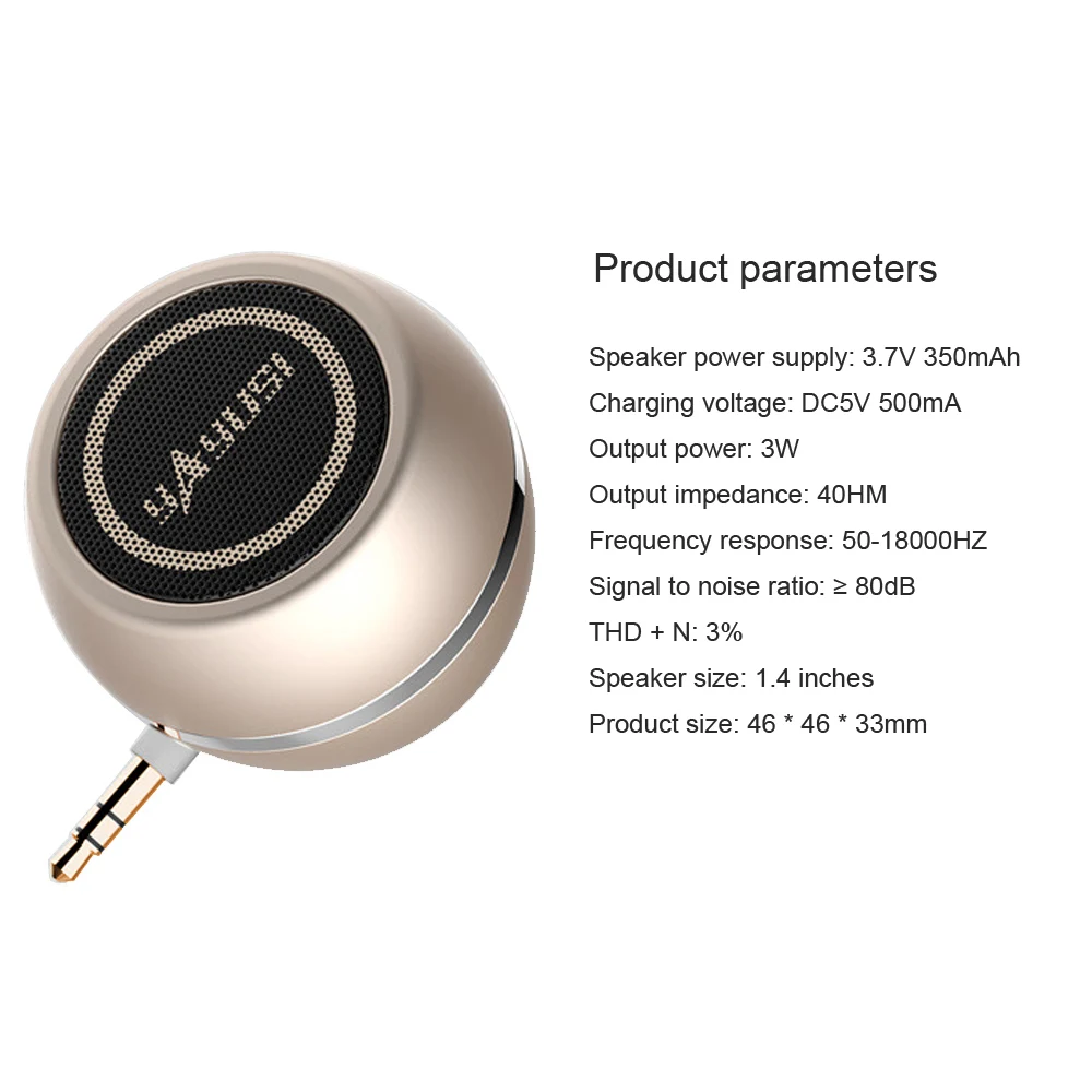 Портативный мини-динамик 3 5 мм усилитель A5 звуковая система 3D стерео объемное