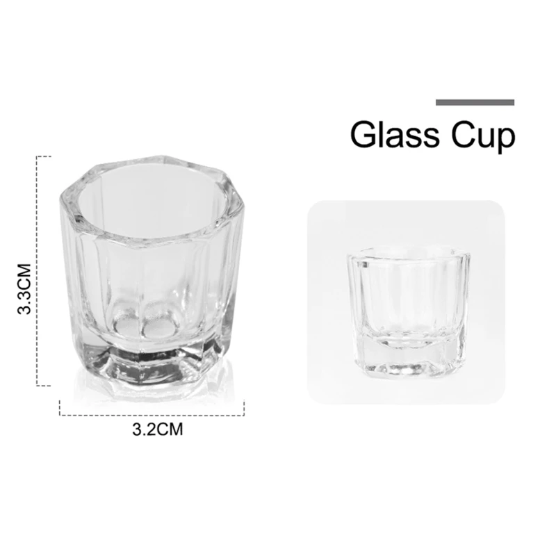 

Y1UF Acrylic Powder System Set for Nail Extension Carving Pen Brush Kit Manicure DIY Decoration