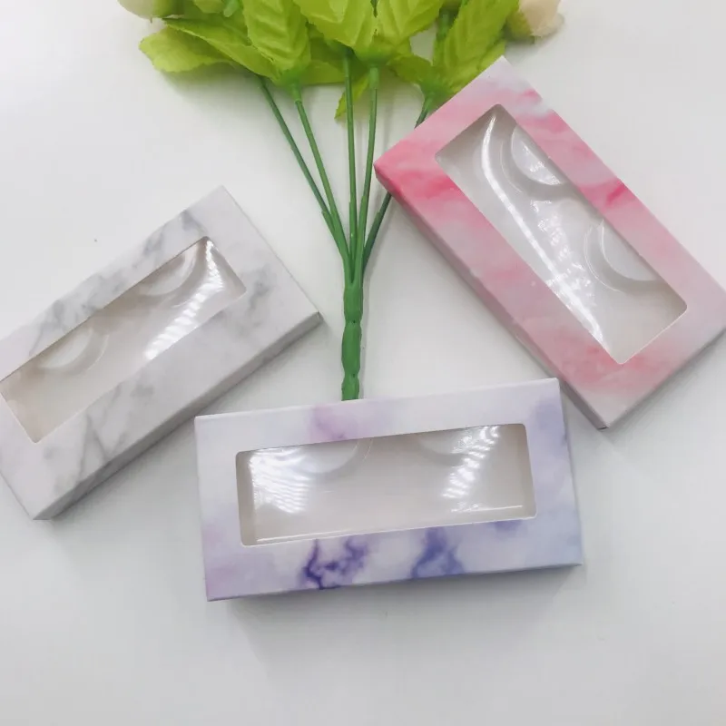 20 шт./лот 50 норковые ресницы коробка лоток Вставка мраморная упаковка | Красота и