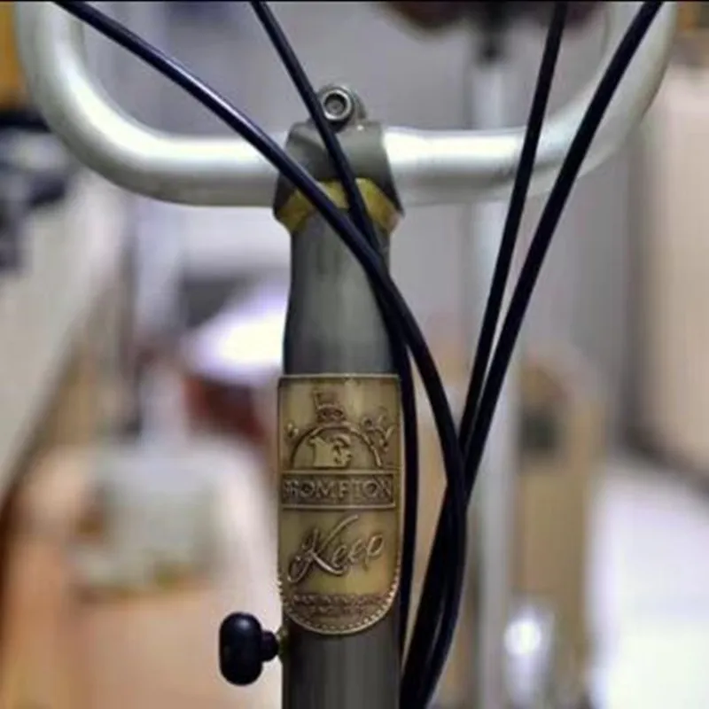 Велосипедная металлическая наклейка для Бромптона декоративная на велосипед
