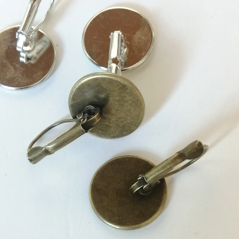 Fashion Cute Cat Stud Earring For Women Glass Cabachon Bezel Brincos Perola Art Photo Dome Round Earrings Jewelry | Украшения и