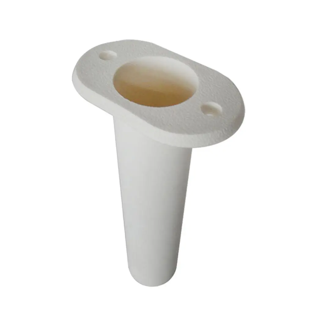 

Stainless Steel 90 Degree Angled Marine Boat Fishing Rod Holder WHITE