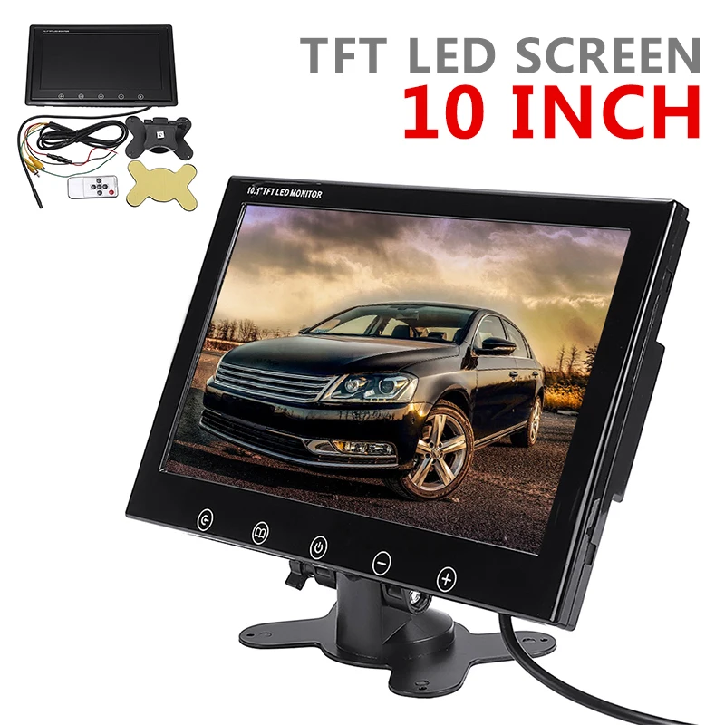 Pohiks 1 шт. ультратонкий портативный HD Автомобильный экран мини ТВ TFT LCD монитор