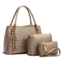 womens handbag shoulder bag designer luxury 2020 pu leather 3 pcs crossbody clucth purse wallet ladies