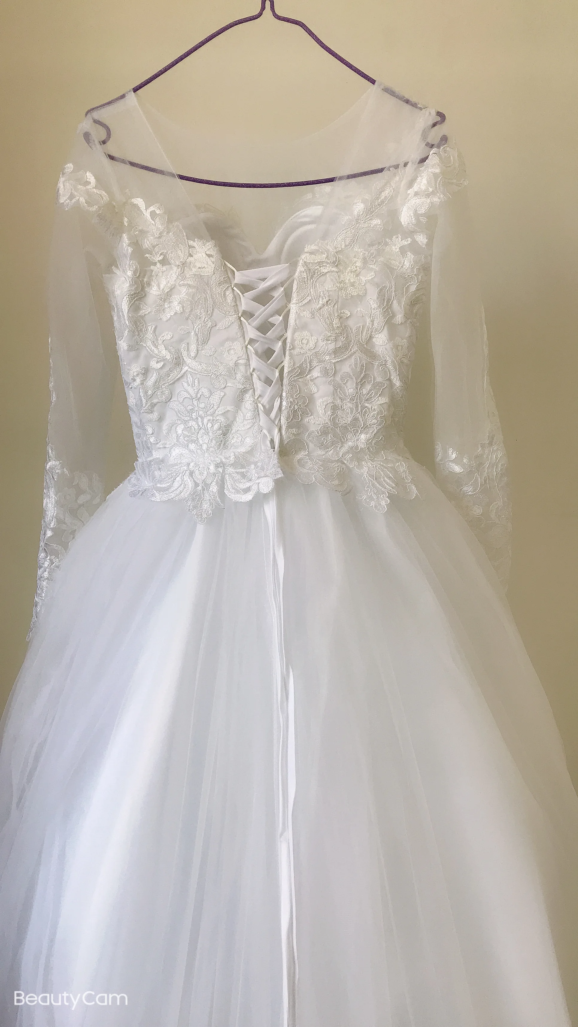 Женское свадебное платье Fansmile винтажное бальное с длинным шлейфом модель 2020