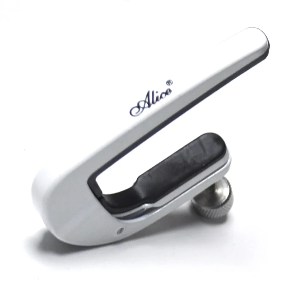 Alice A007M/WH Zink Alloy White Guitar Capo for Acoustic w/ Locking Knob | Спорт и развлечения