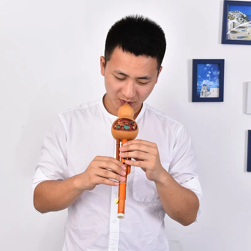 1p китайская бамбуковая Тыква халуси ручной работы кукурбит флейта этнический