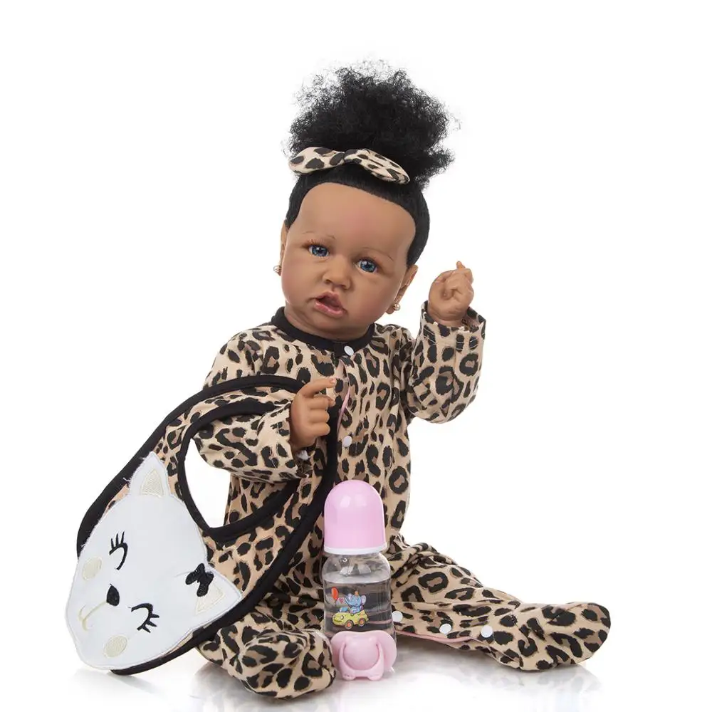 Отличное качество 57 см Reborn Baby Doll игрушки реальные как полный Силиконовый Модный