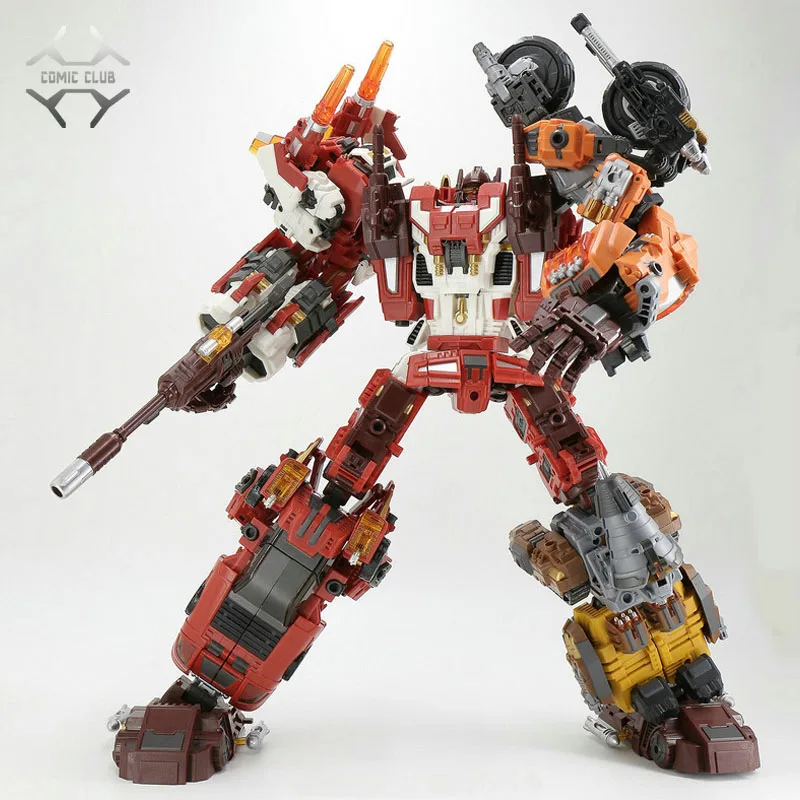 В наличии фигурка героя из комиксного клуба трансформер Warbotron Wb 03 Race Computron 5 в 1 |