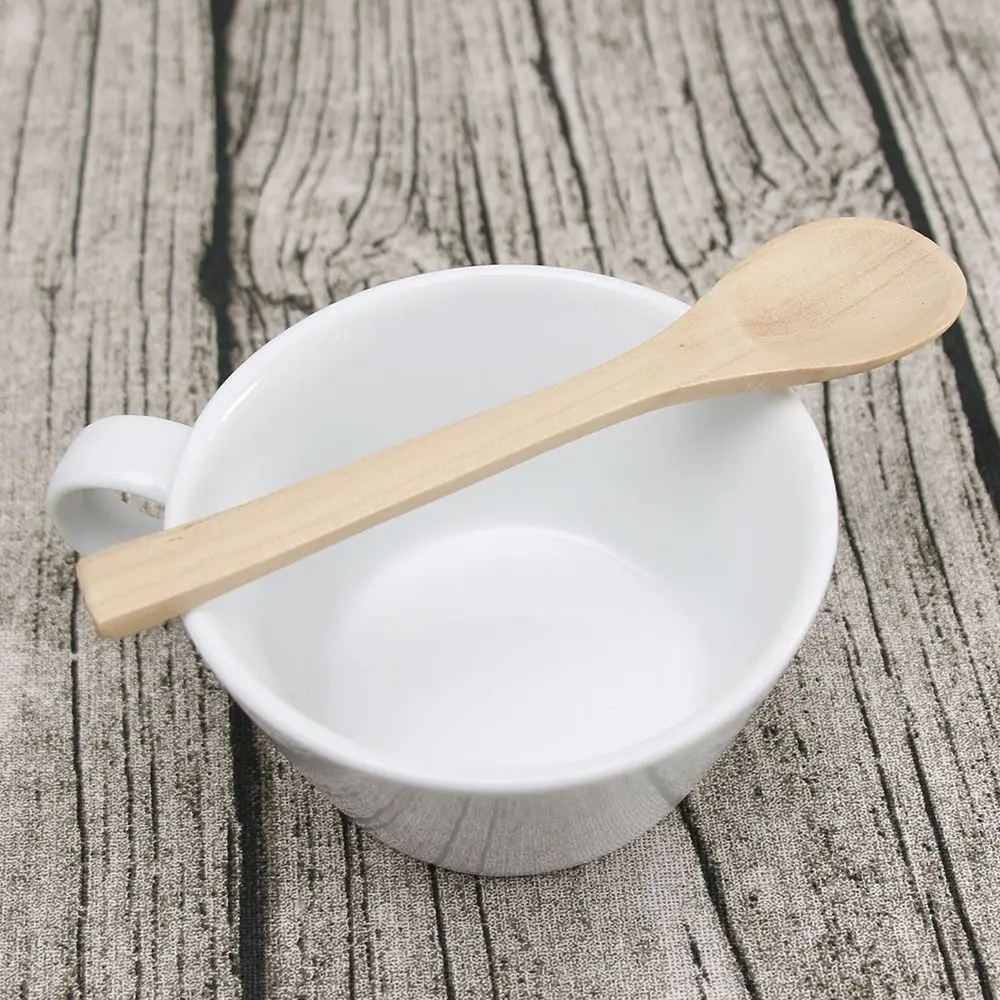 Новинка 6 шт./лот 12,6 см волна мини деревянная ложка kitchen кухонный инструмент суп Десерт для размешивания кофе Десерт, мороженое детей Sp