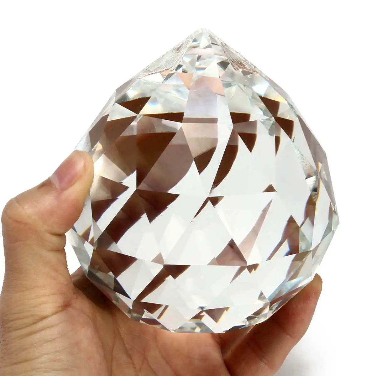 

1Pc 100mm Glass Faceted Crystal Ball for Chandelier Hanging Pendant Lighting Ball DIY Accessories Chandelier Crystal