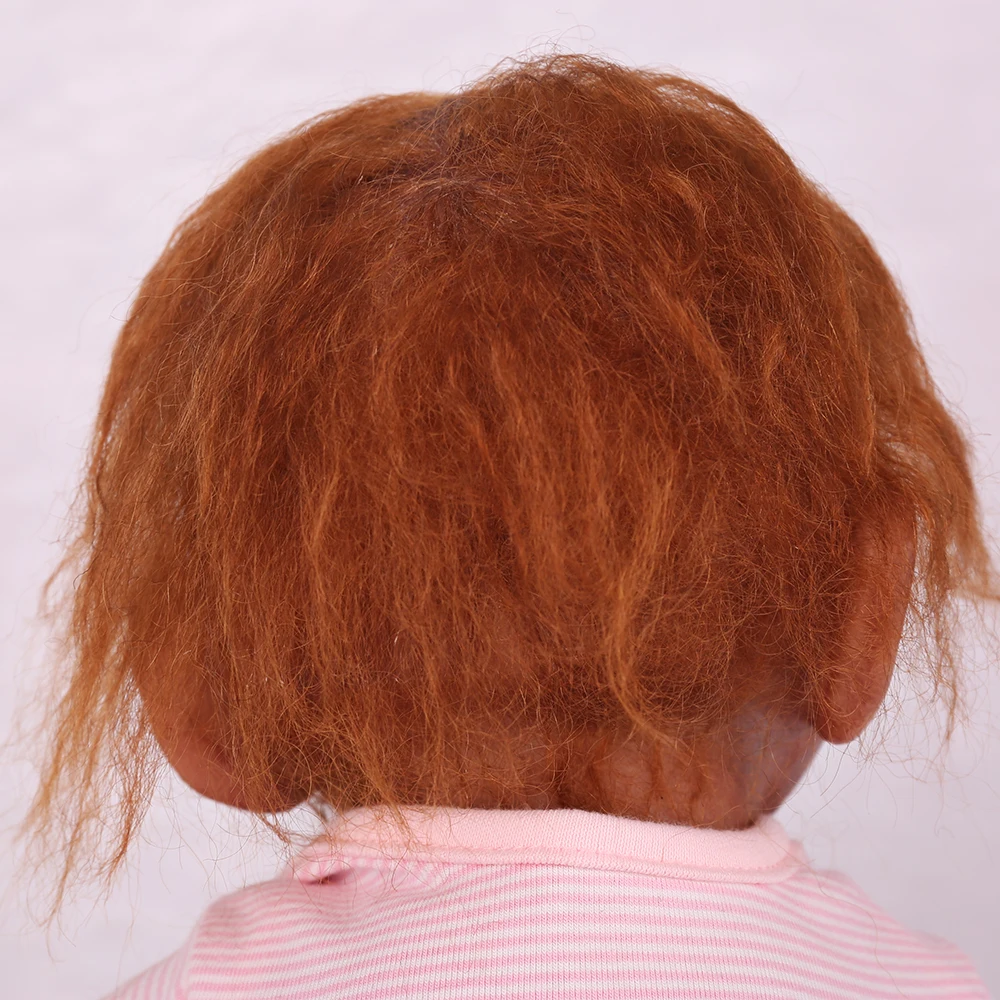 

Silicone reborn baby monkey bebe 52cm 100% handmade reborn apes very soft silicone vinyl flexible Collectible art doll